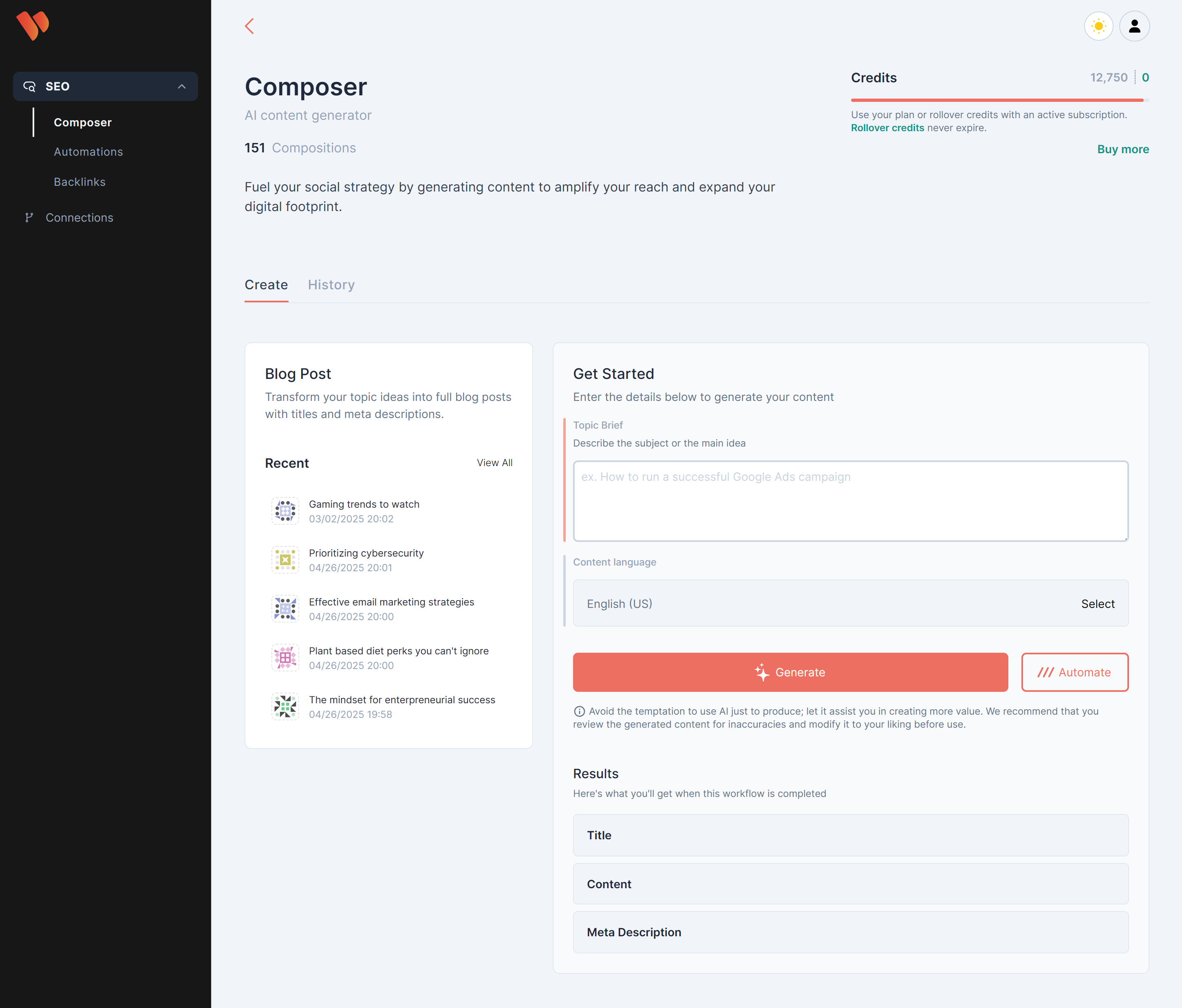 App screenshot